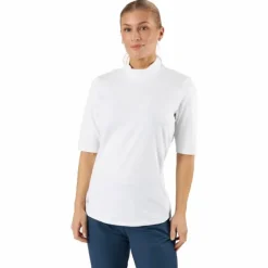 Essentials Mock Polo Shirt White