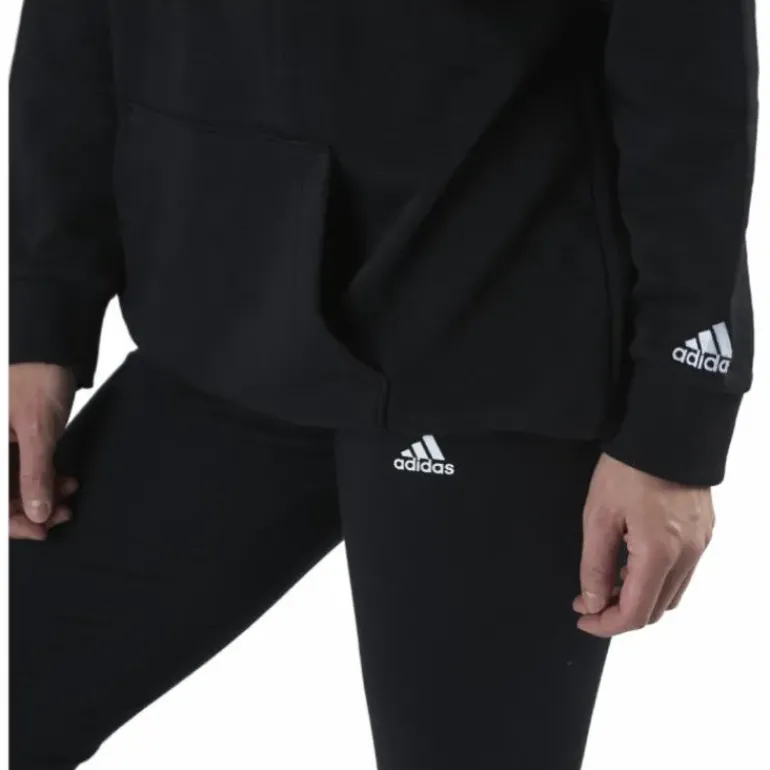 Essentials Oversized Hoodie Black / White