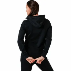Essentials 3S Full Zip Hoodie Black / White