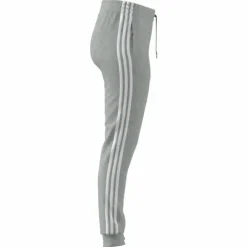 Essentials Single Jersey 3-Stripes Joggers Medium Grey Heather / White