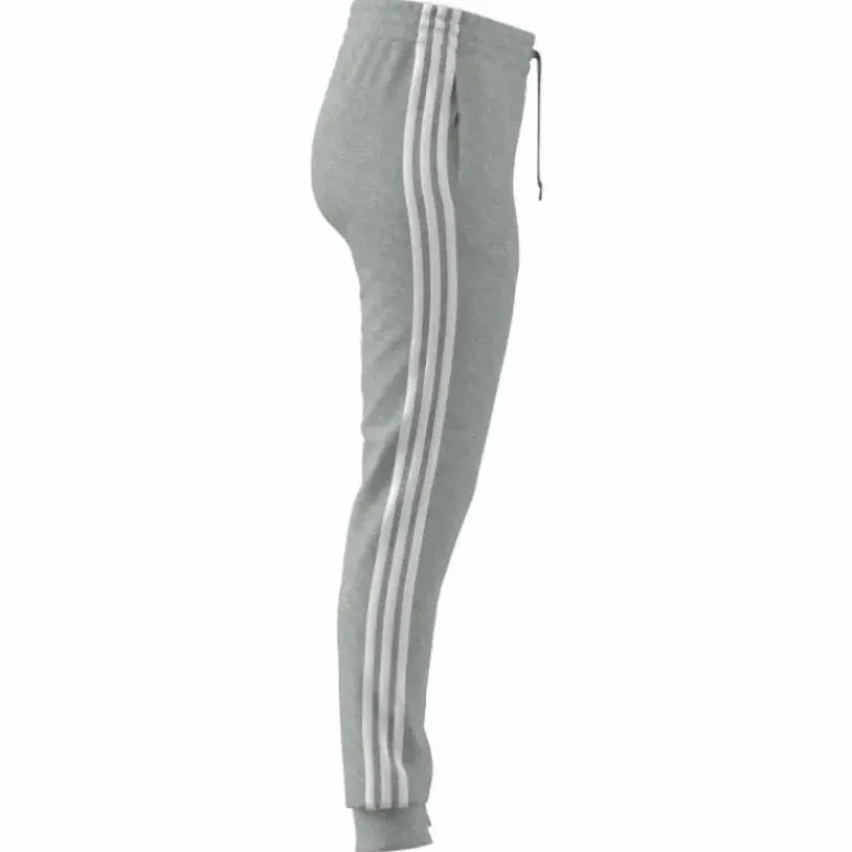 Essentials Single Jersey 3-Stripes Joggers Medium Grey Heather / White