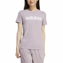 Essentials Slim Logo T-Shirt Preloved Fig / White
