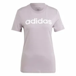 Essentials Slim Logo T-Shirt Preloved Fig / White