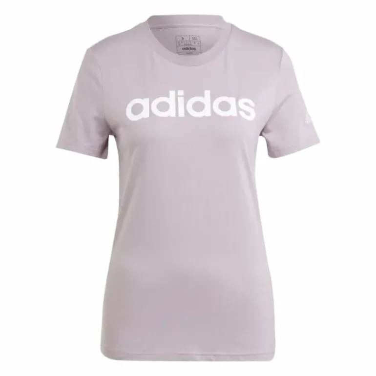 Essentials Slim Logo T-Shirt Preloved Fig / White