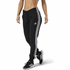 Essentials Slim Tapered Cuffed Pant Black / White