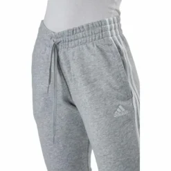 Essentials Slim Tapered Cuffed Pant Medium Grey Heather / White