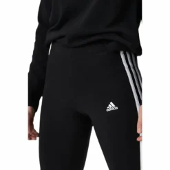 Essentials 3-Stripes Bike Shorts Black / White