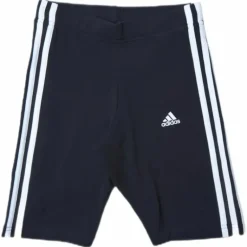 Essentials 3-Stripes Bike Shorts Black / White