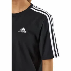 Essentials 3-Stripes Single Jersey Boyfriend Tee Dress Black