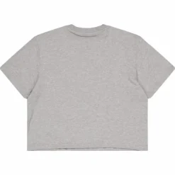 Essentials 3-Stripes Single Jersey Crop Top Medium Grey Heather