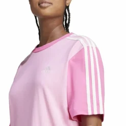 Essentials 3-Stripes Single Jersey Boyfriend Tee Dress Pink