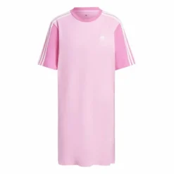 Essentials 3-Stripes Single Jersey Boyfriend Tee Dress Pink