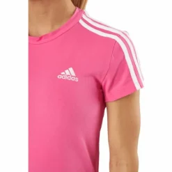 Essentials 3-Stripes Tee Dress Pulmag/White
