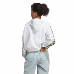 Essentials 3-Stripes Woven Windbreaker White
