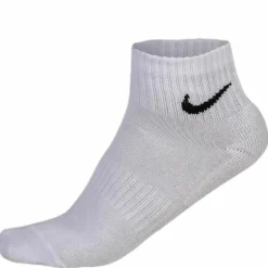 Everyday Cushioned Training Ankle Socks (3 Pairs) WHITE/BLACK