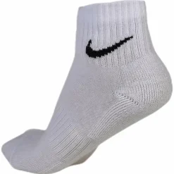 Everyday Cushioned Training Ankle Socks (3 Pairs) WHITE/BLACK