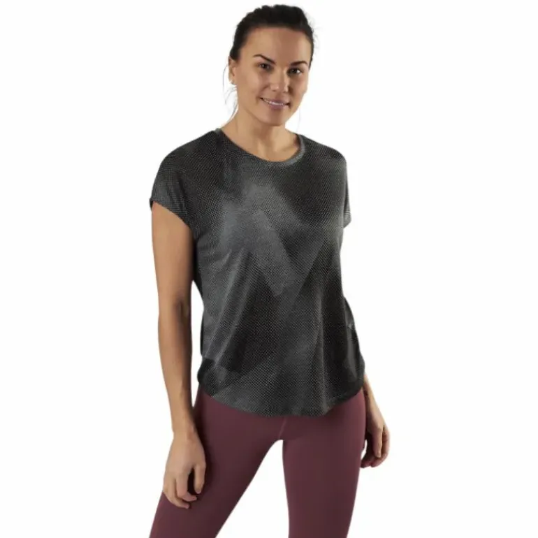 Fan Loose Burnout Ss Tee Black