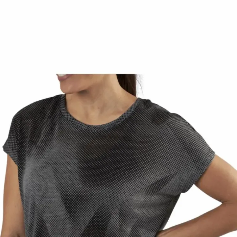 Fan Loose Burnout Ss Tee Black