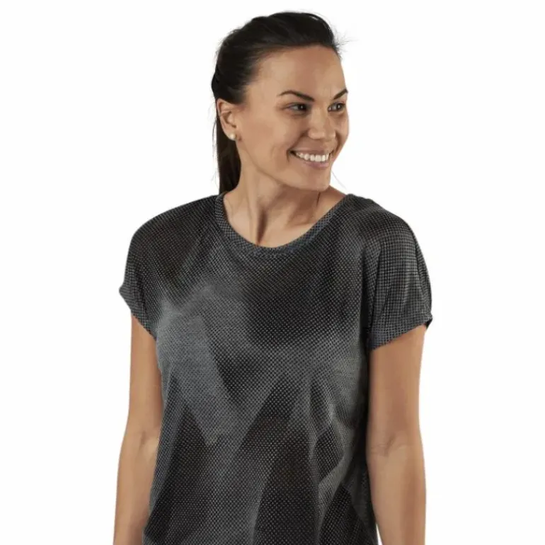 Fan Loose Burnout Ss Tee Black