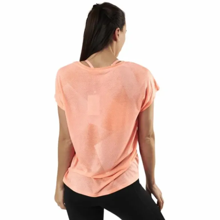 Fan Loose Burnout Ss Tee Orange