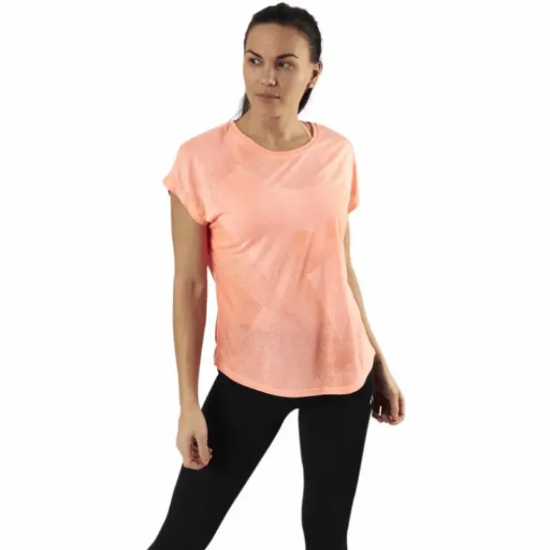 Fan Loose Burnout Ss Tee Orange