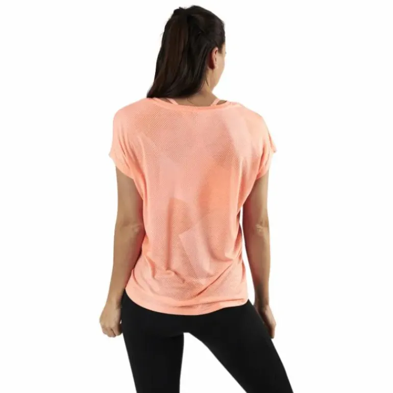 Fan Loose Burnout Ss Tee Orange