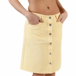 Farrah Color Dnm Skirt Yellow