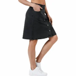 Farrah Reg Dnm Skirt Black