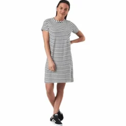 Fiona Tee Dress Blue/White