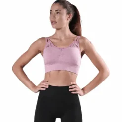 Fitness Seamless Mesh Bra Pink
