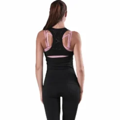 Fitness Seamless Mesh Tank Black