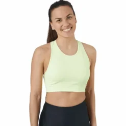 Fixed High Support Bra Green