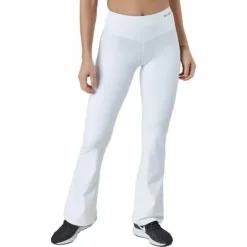 Flatter High Waist Flare Pants White