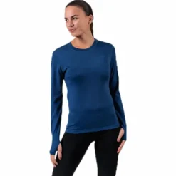 Flora Merino LS Blue