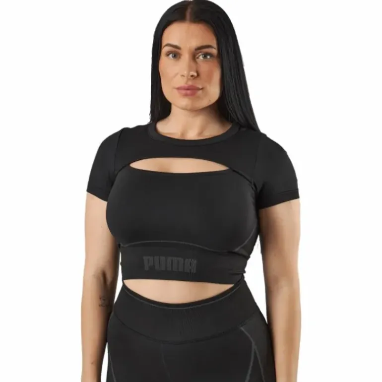 Formknit Seamless Baby Tee Puma Black-strong Gray