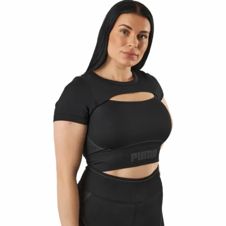 Formknit Seamless Baby Tee Puma Black-strong Gray