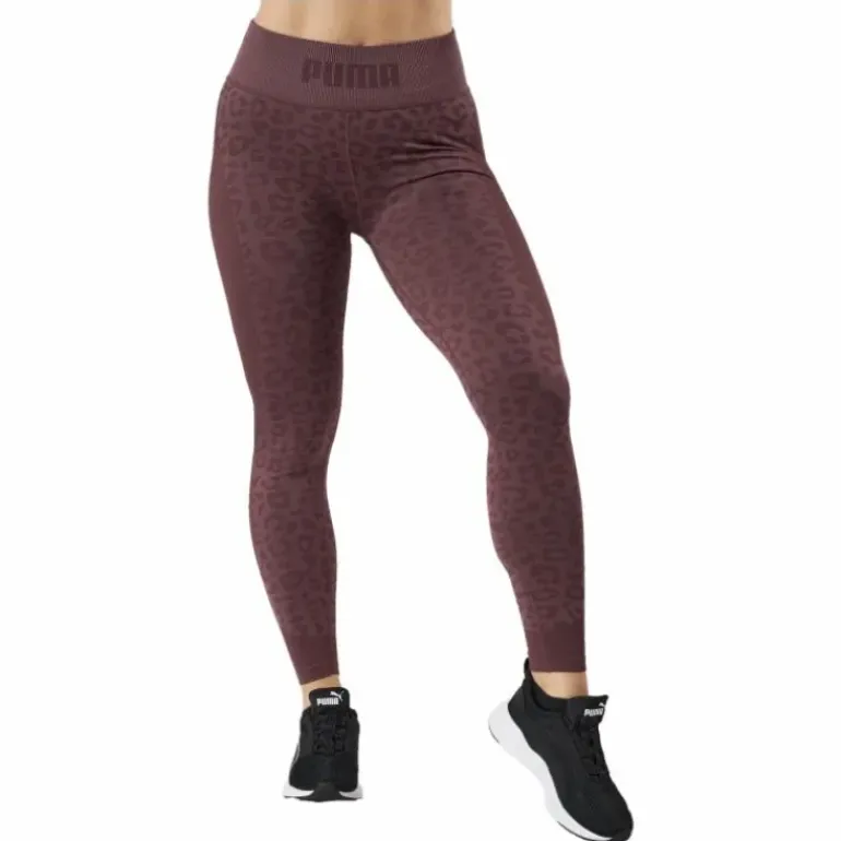 Formknit Seamless High Waist 7 Dusty Plum-leopard Print