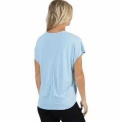 Free Life S/S O-Neck Top Jrs Blue