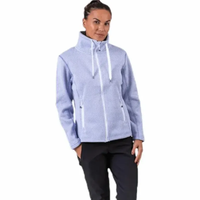 Freida Melange Fleece Jacket Purple