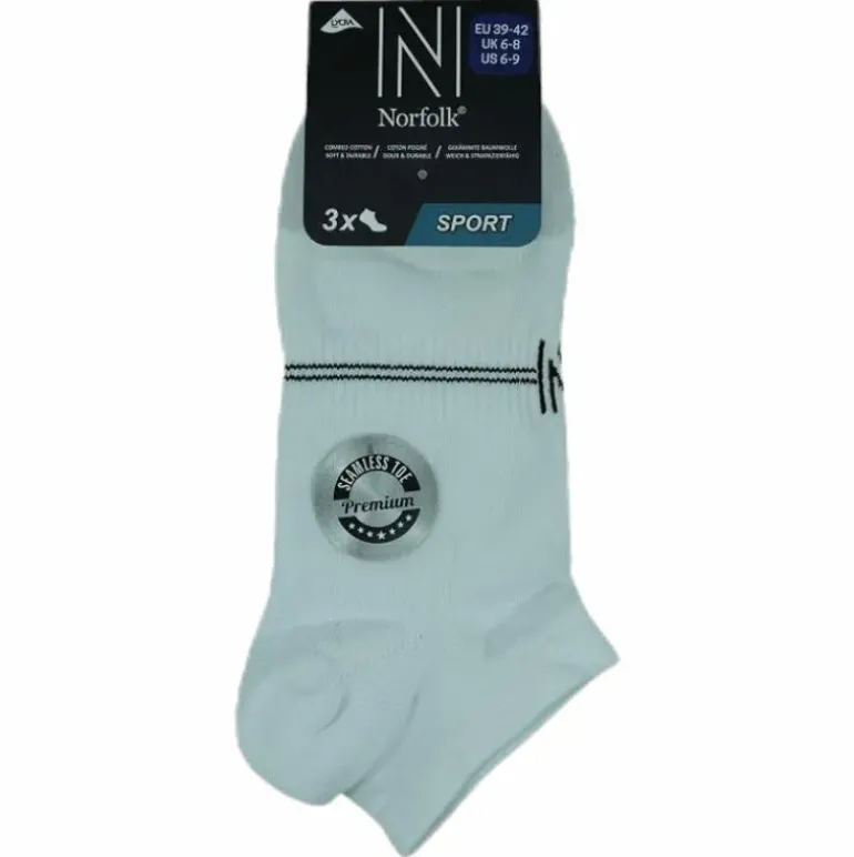 Fresh- 3-Pack Cotton Low Cut Training Socks White