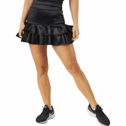 Frida Frill Skirt Black Metallic