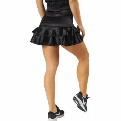 Frida Frill Skirt Black Metallic
