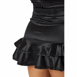 Frida Frill Skirt Black Metallic