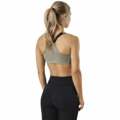 Front Zip Sports Bra Green