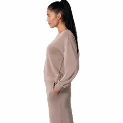 Gaia L/S V-Neck Top Swt White