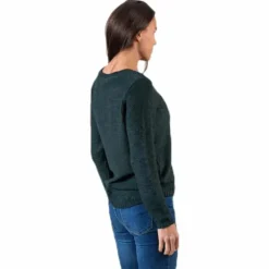 Geena Xo L/S Pullover Knt Green