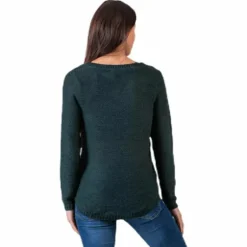Geena Xo L/S Pullover Knt Green