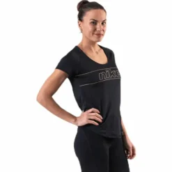 Glam Top SS 10K Black/Gold