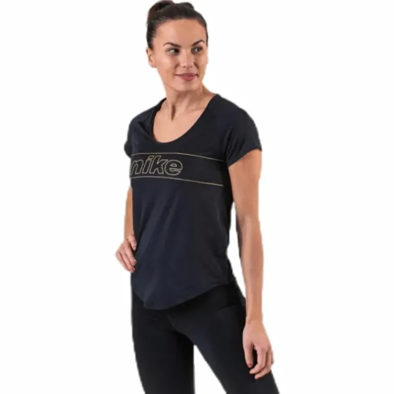 Glam Top SS 10K Black/Gold