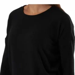 Glamour 3/4 Top Jrs Black